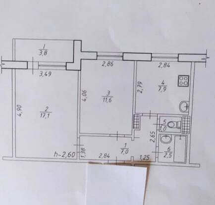 Продажа 2-комнатной квартиры 51 м², Ивана Сирко ул.