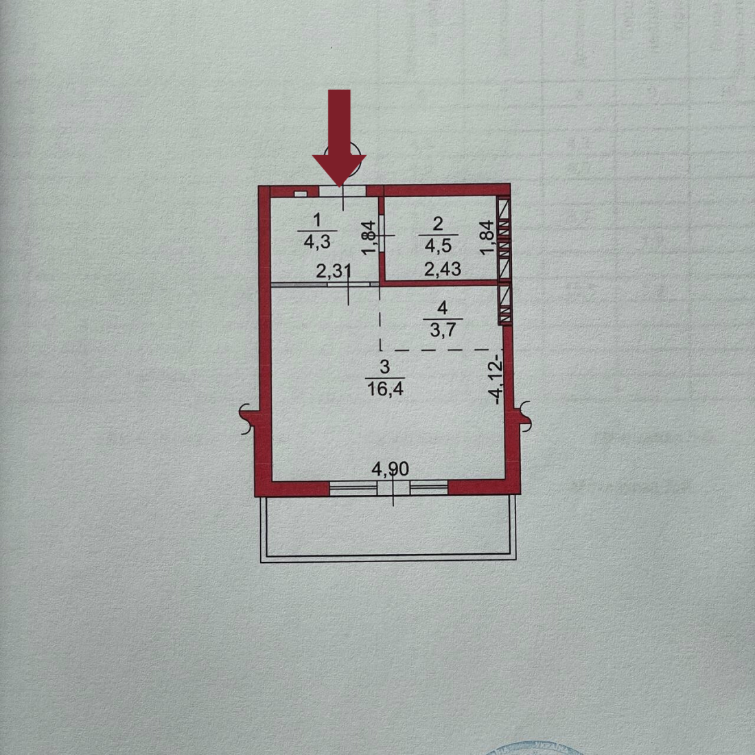 Продажа 1-комнатной квартиры 30.8 м², Метрологическая ул., вул.21Б