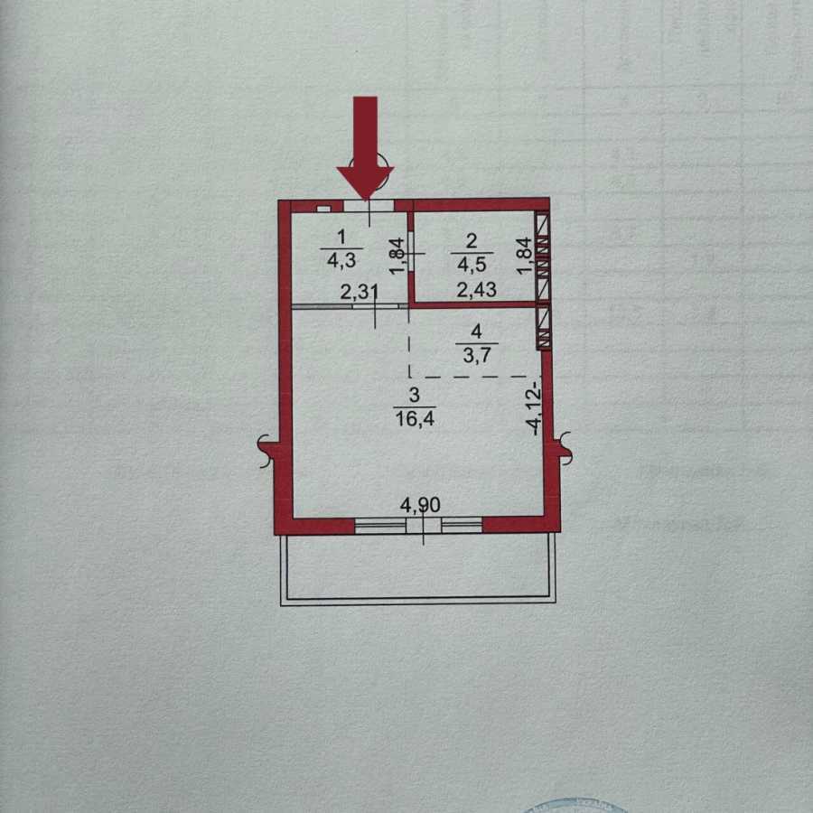 Продажа 1-комнатной квартиры 30.8 м², Метрологическая ул., 21Б