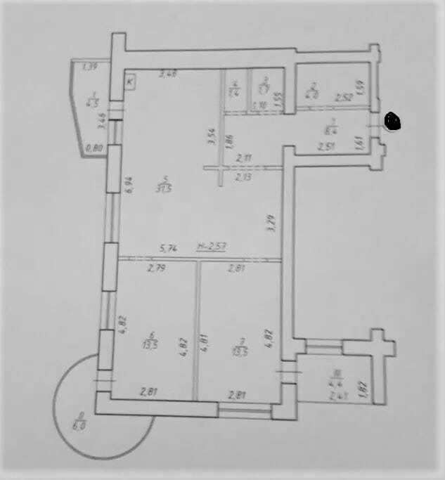 Продажа 3-комнатной квартиры 88.8 м², Новоместинская ул.