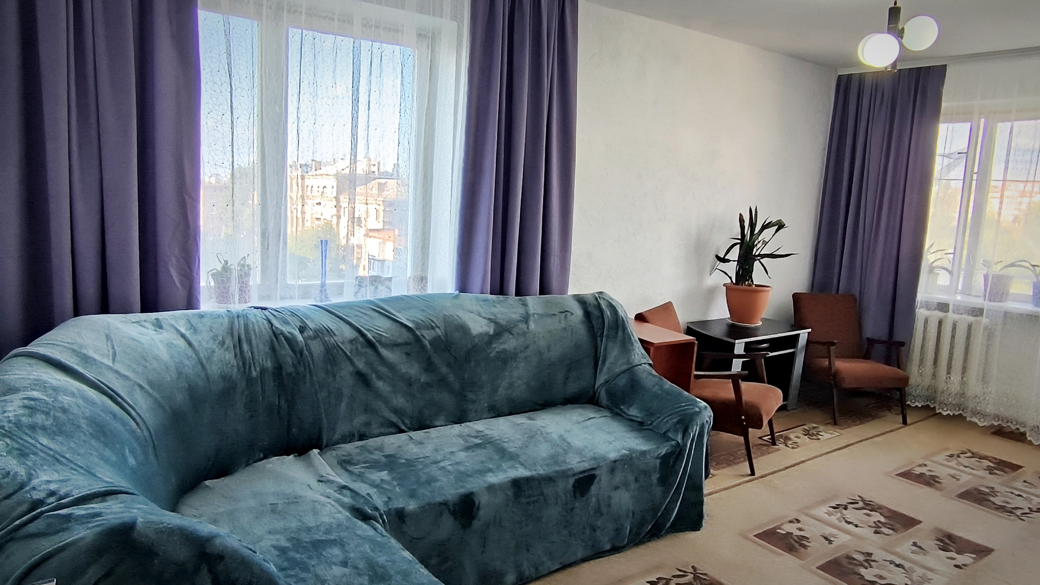 2-комнатная квартира посуточно 48 м², Воскресенская ул., 4