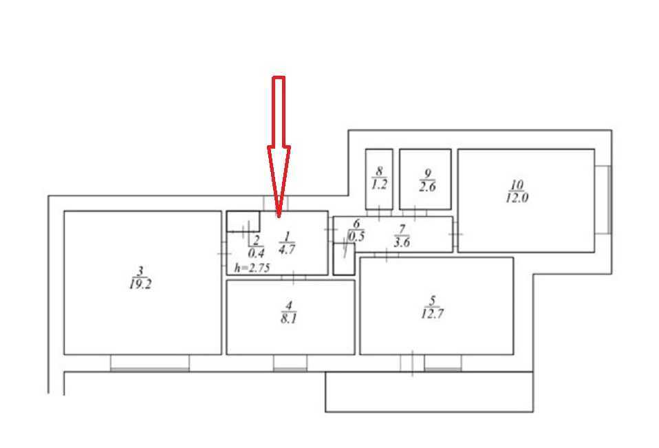 Продаж 3-кімнатної квартири 66.6 м², Миколи Кібальчича вул., Руднева, 34