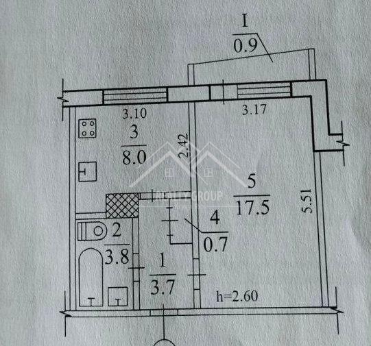 Продаж 1-кімнатної квартири 33 м², Сонячний вул., 35