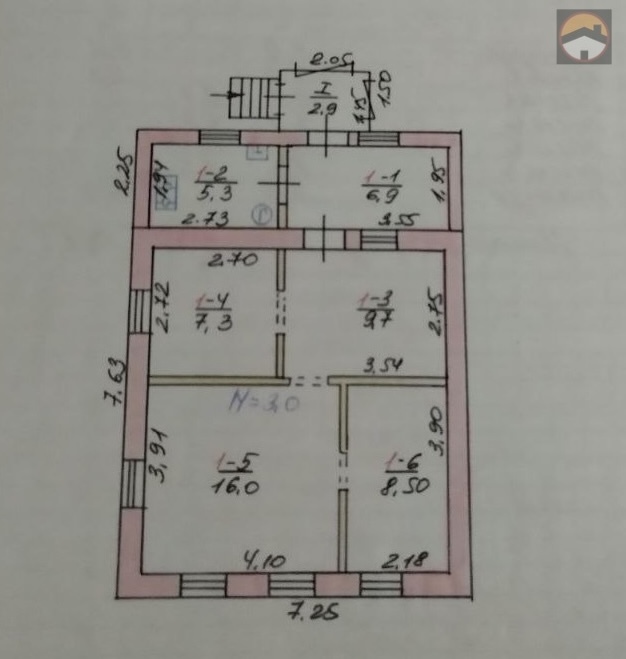 Продажа дома 60 м², Шлюзовая ул., 19