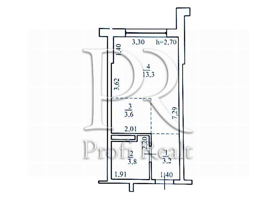 Продажа 1-комнатной квартиры 27 м², Полевая ул., 73