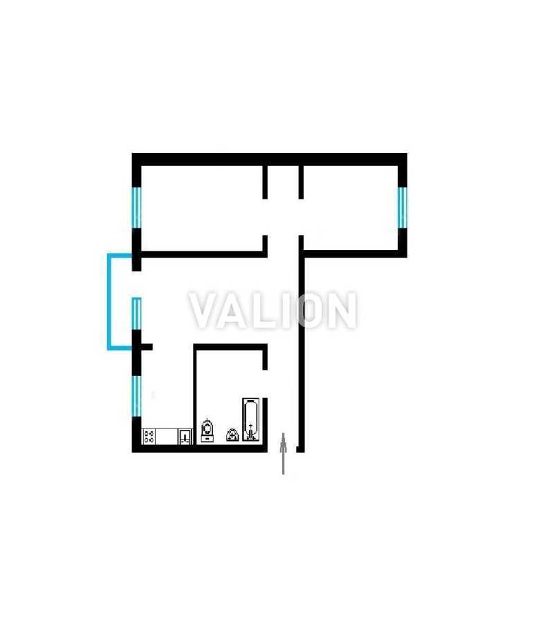 Продаж 3-кімнатної квартири 64.46 м², Курська, 11