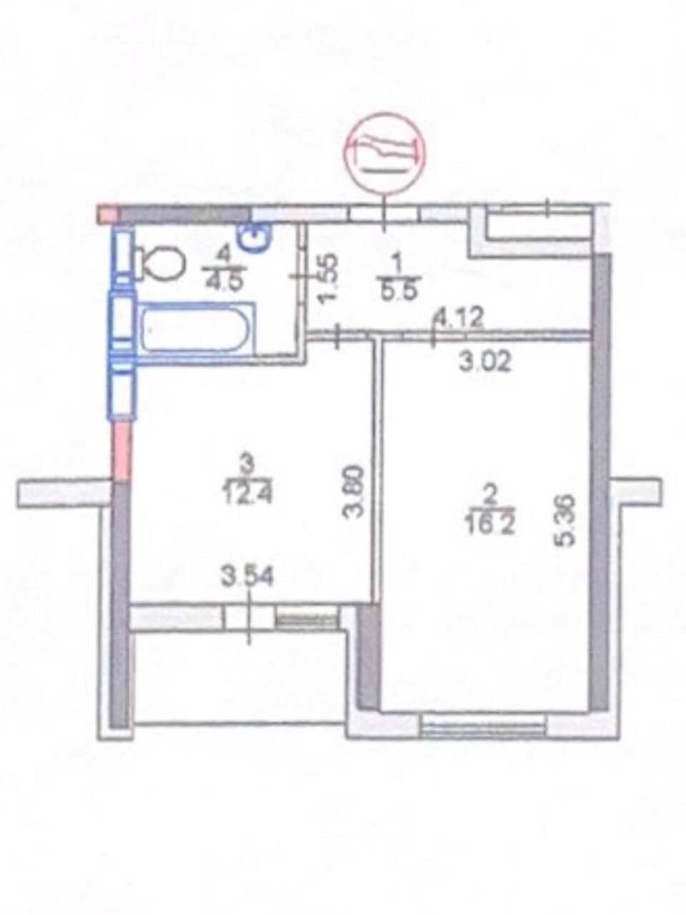 Продажа 1-комнатной квартиры 45 м², Каховская ул., 62А