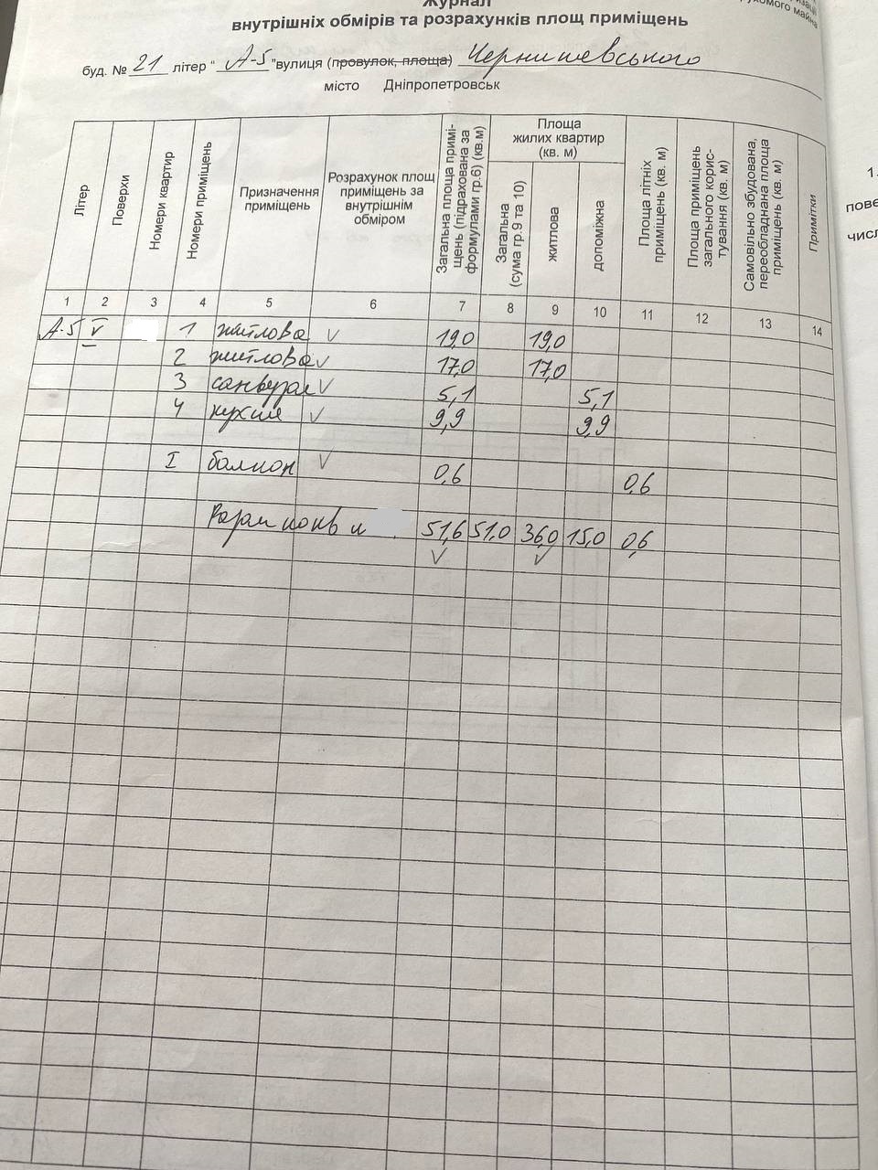 Продаж 2-кімнатної квартири 52 м², Чернишевського вул.