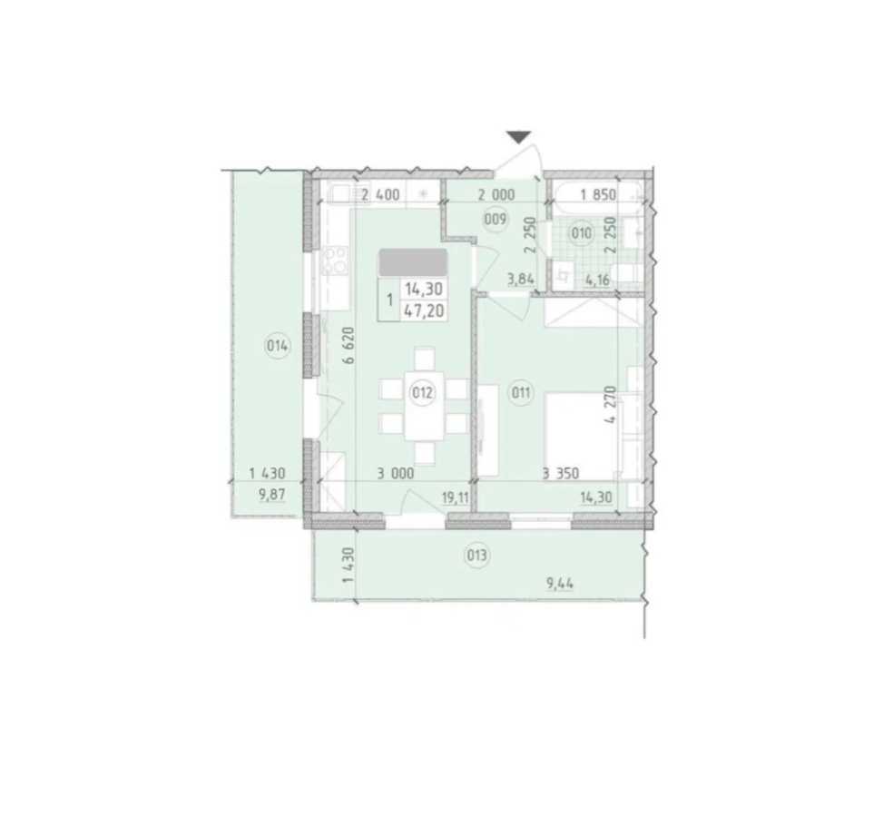 Продажа 1-комнатной квартиры 47 м², Михаила Максимовича ул., 26В