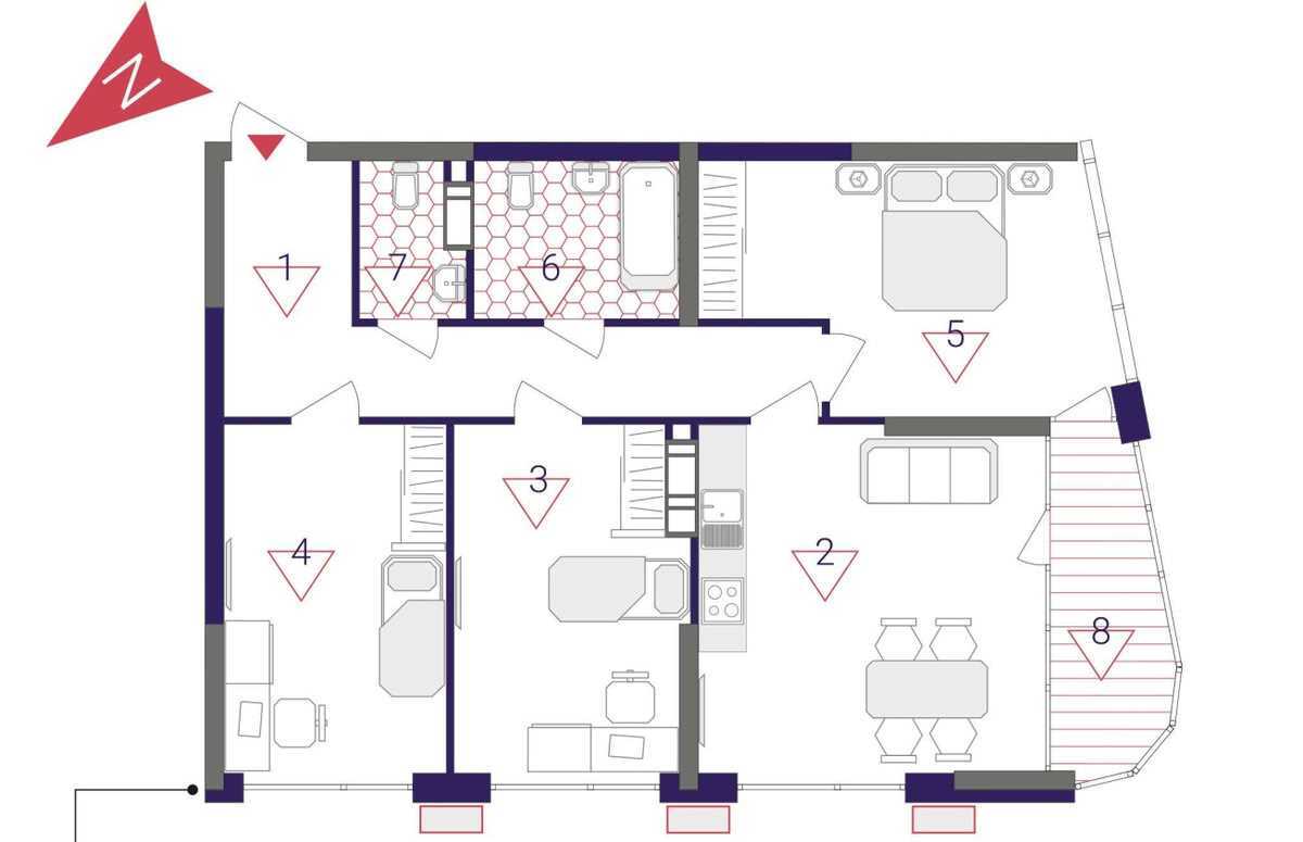 Продаж 3-кімнатної квартири 94 м², Причальна вул., 8