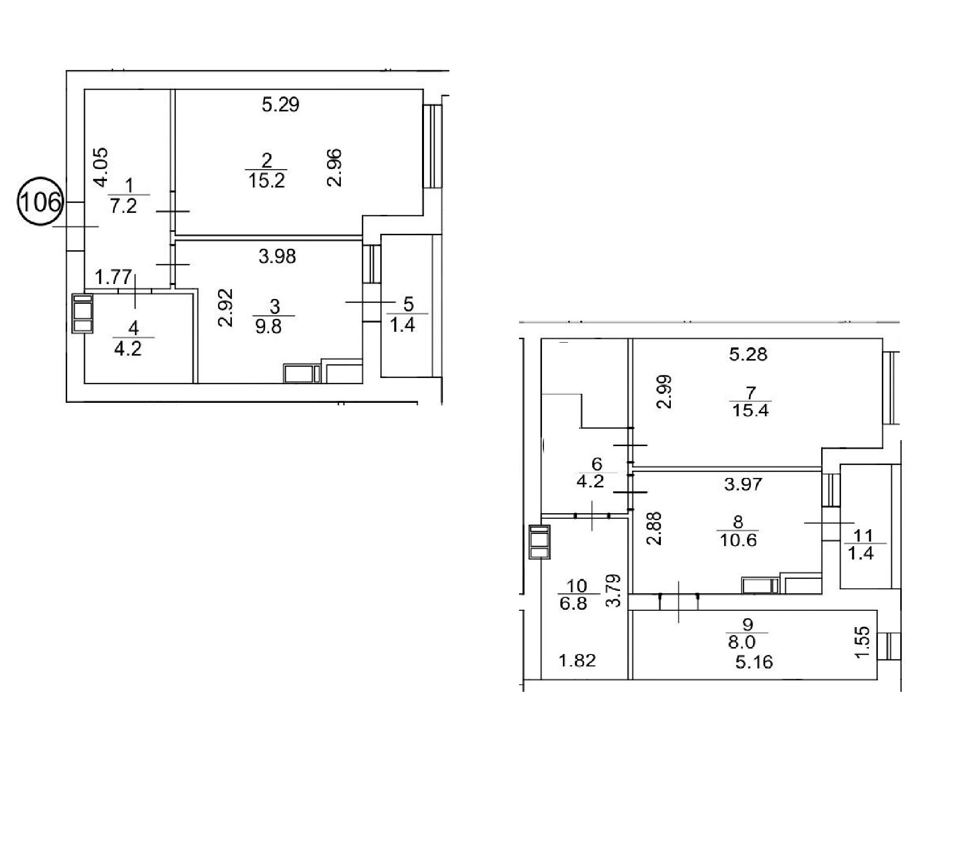 Продажа 2-уровневой квартиры 84.2 м², Шолуденко ул.