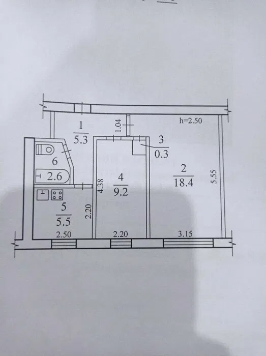 Продажа 2-комнатной квартиры 41 м², Краснопольская ул.