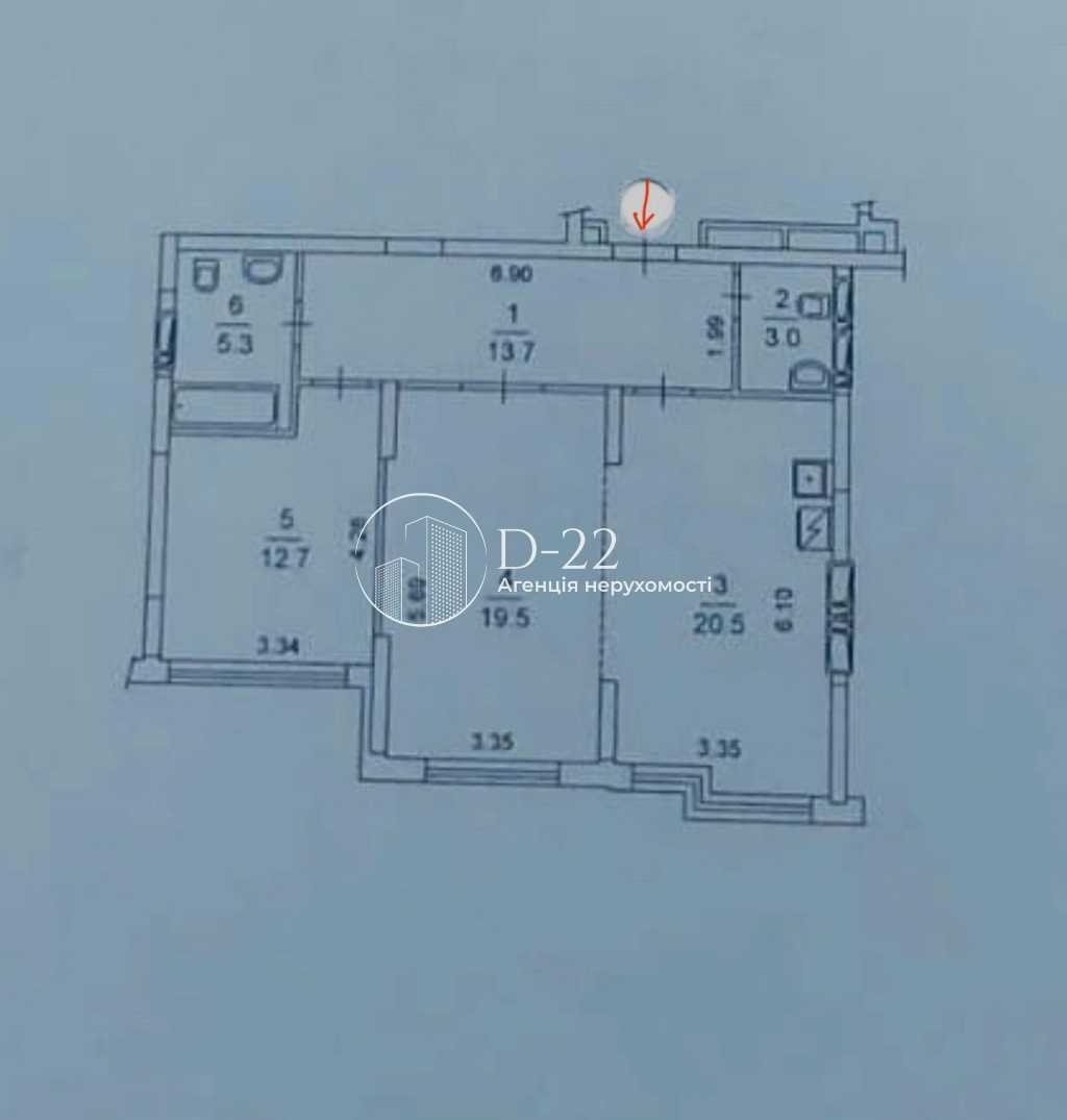 Продаж 2-кімнатної квартири 74 м², Михайла Максимовича вул., 32а