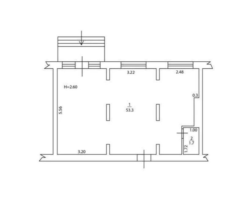 Аренда торгового помещения 55 м², Левитана ул.
