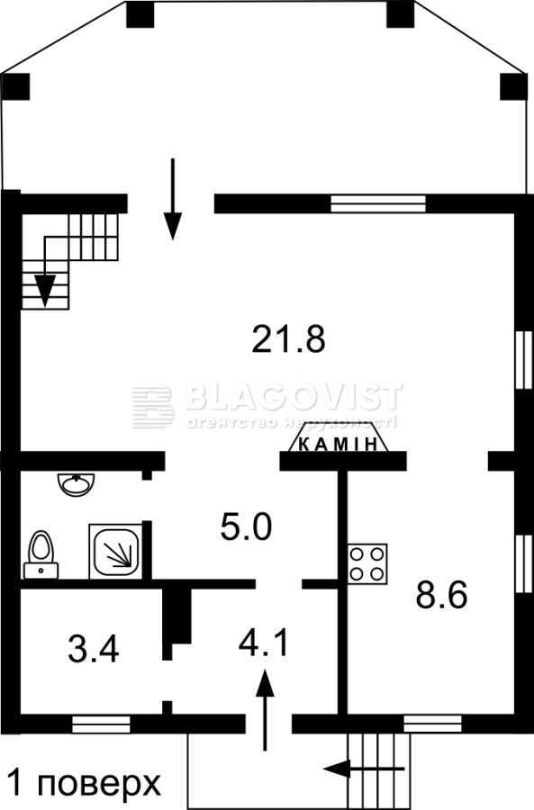 Продаж будинку 95 м², Гоголівська