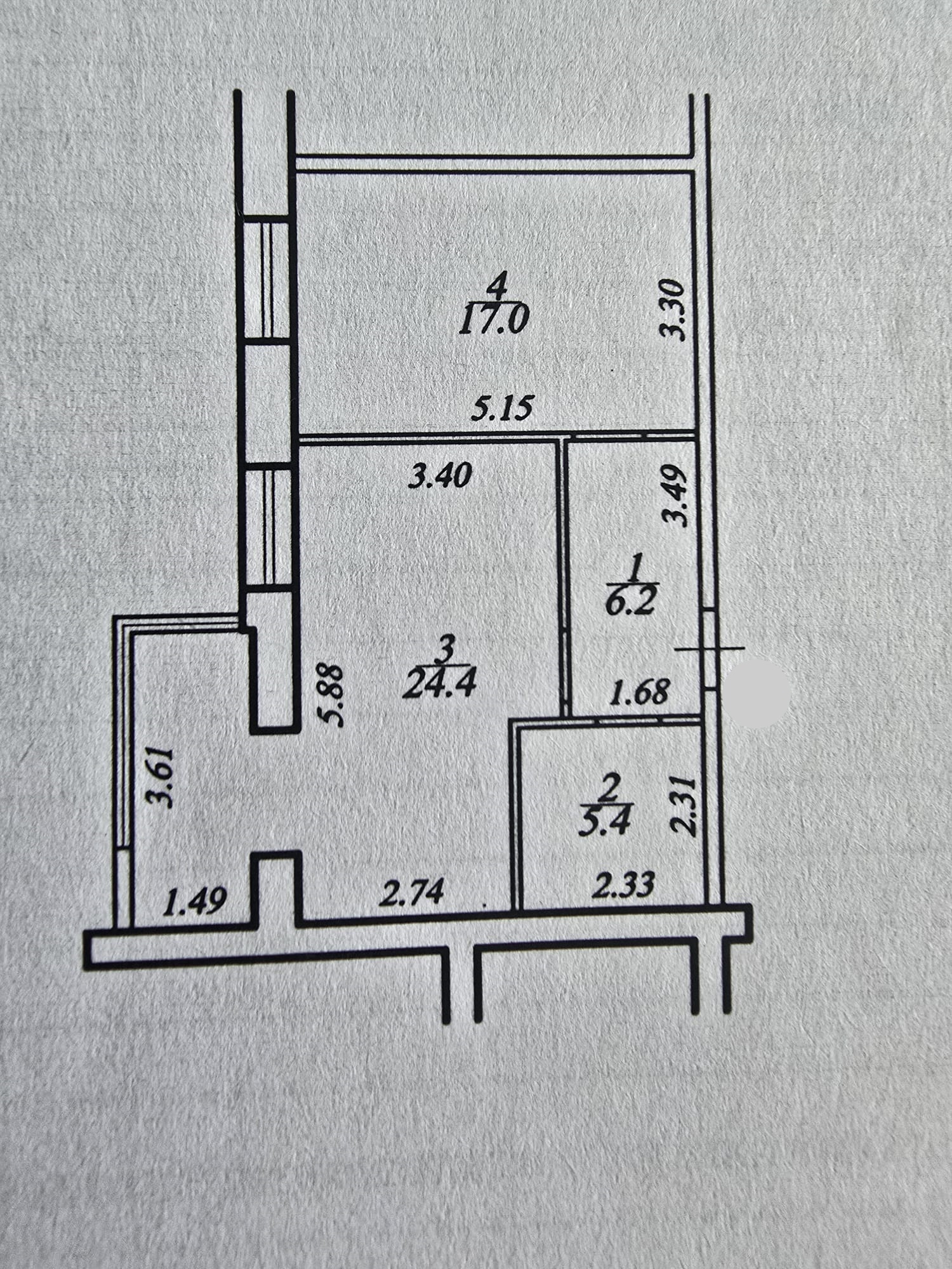 Продаж 2-кімнатної квартири 53 м²