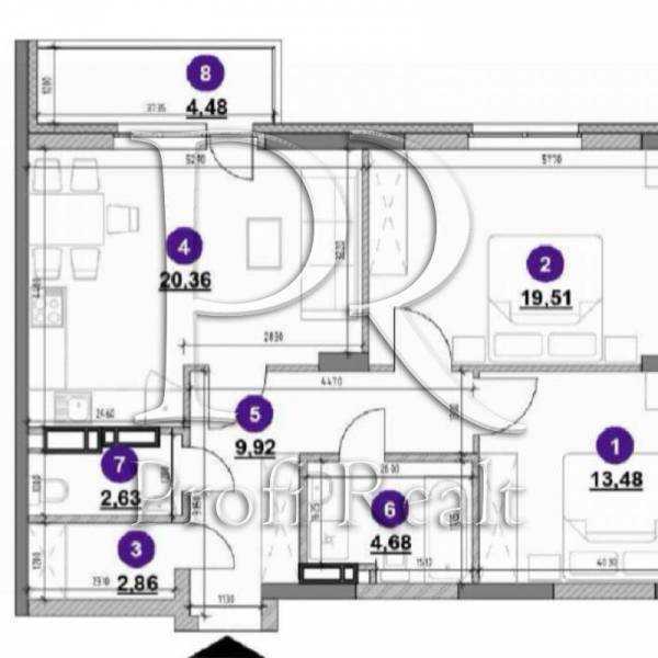 Продажа 2-комнатной квартиры 78 м², Воздухофлотский просп., 56Г