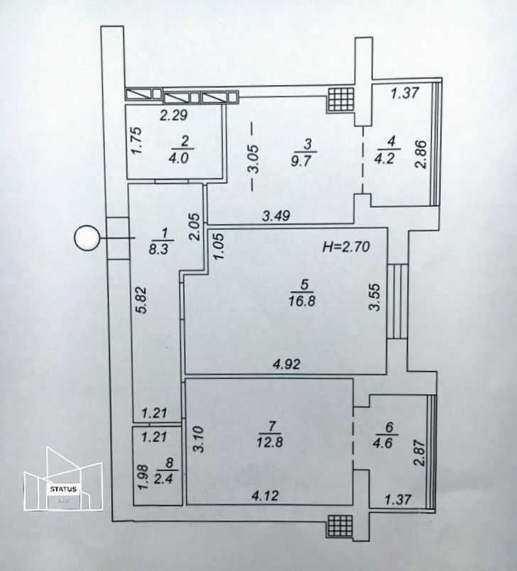 Продаж 2-кімнатної квартири 63 м², Академіка Шалімова вул., 65А