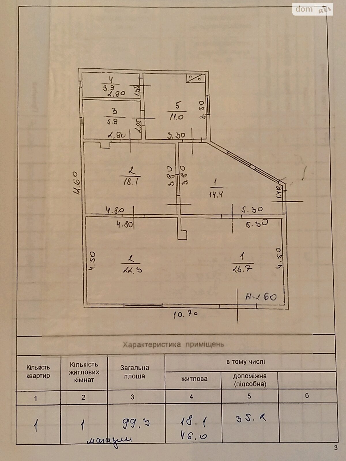 Продаж будинку 99.3 м²