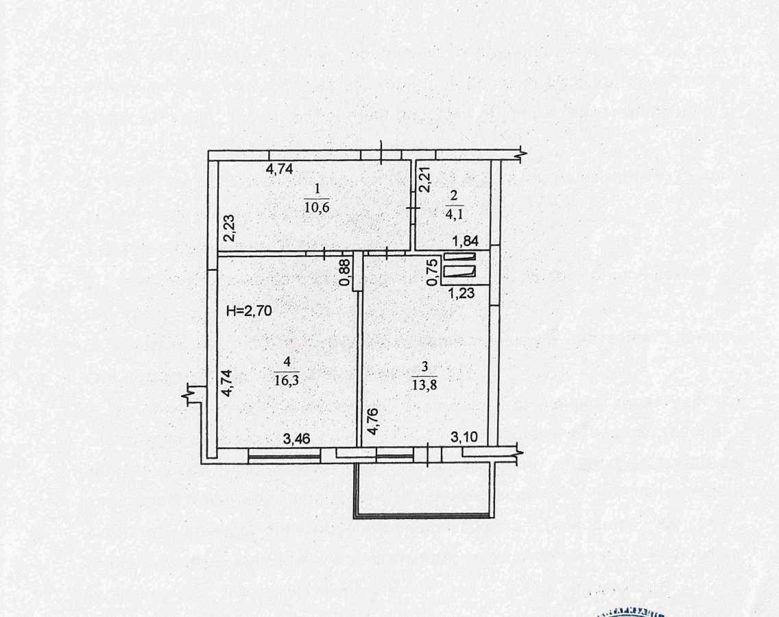 Продаж 1-кімнатної квартири 48 м², Воскресенська вул., 18А