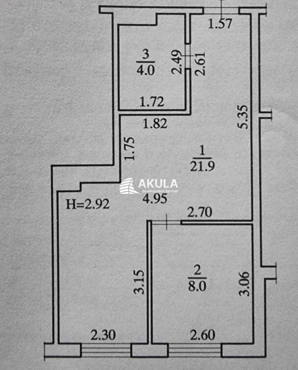 Продажа 2-комнатной квартиры 34 м², Дмитрия Луценко ул.