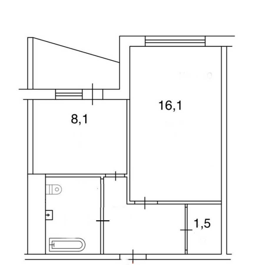 Продажа 1-комнатной квартиры 34 м², Булгакова ул., 15А