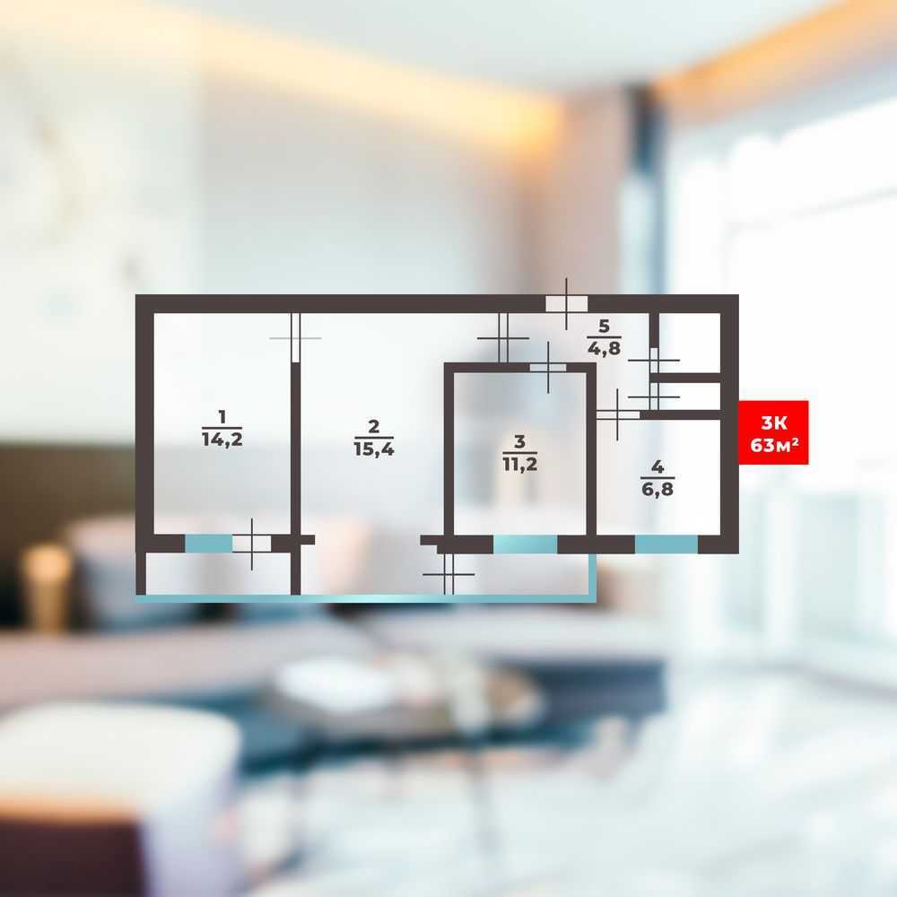 Продажа 3-комнатной квартиры 63 м², Евгения Коновальца ул.