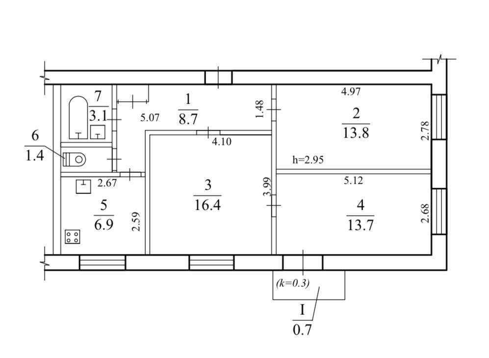 Продаж 3-кімнатної квартири 65 м², Вишгородська вул., 4