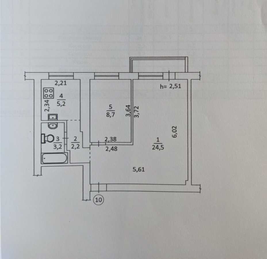 Продажа 2-комнатной квартиры 46 м², Лабораторный пер., 4