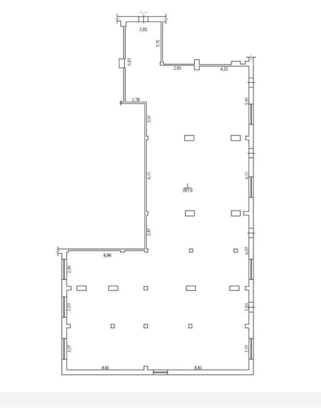 Аренда помещения свободного назначения 310 м², Небесной сотни просп.