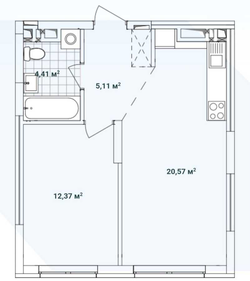 Продажа 1-комнатной квартиры 43 м², Ивана Выговского ул., 40