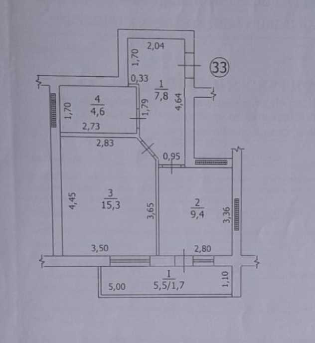 Продаж 1-кімнатної квартири 39 м², Черкаська вул., 14