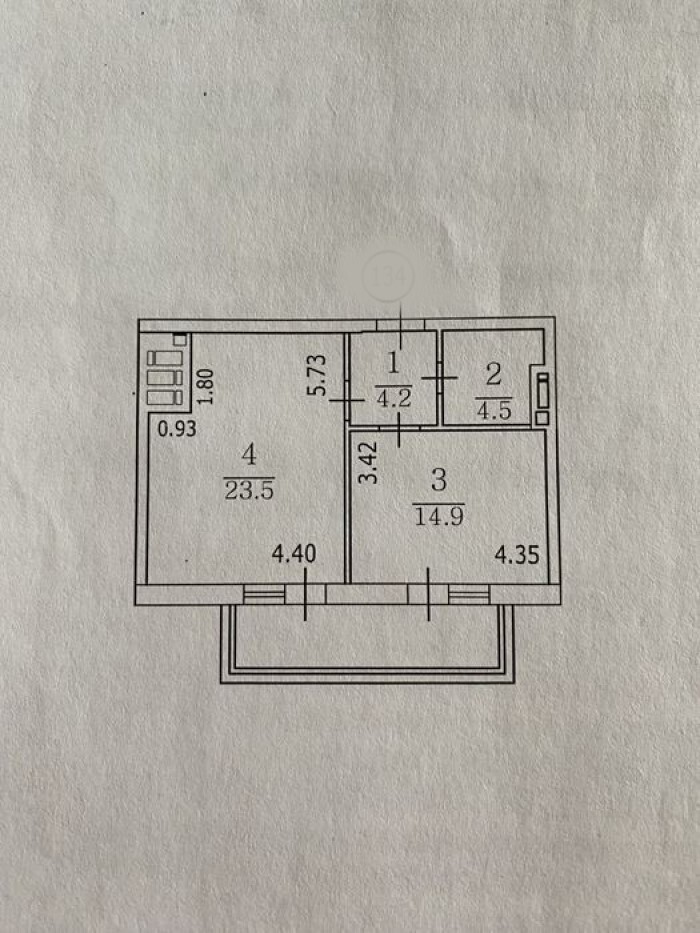 Продаж 2-кімнатної квартири 53.6 м², Лесі Українки бул., 7В