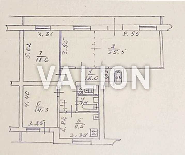 Продажа 4-комнатной квартиры 101.23 м², Словянська, 28