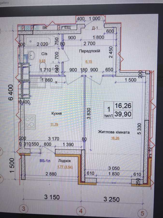 Продаж 1-кімнатної квартири 40 м², ЖК на вул. Симона Петлюри, 21б, будинок 1