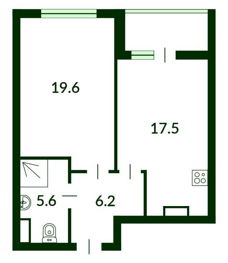 Продажа 1-комнатной квартиры 51 м², Валерия Лобановского просп., 150Д
