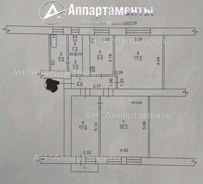 Продажа 3-комнатной квартиры 67 м², Лермонтовская ул., 19