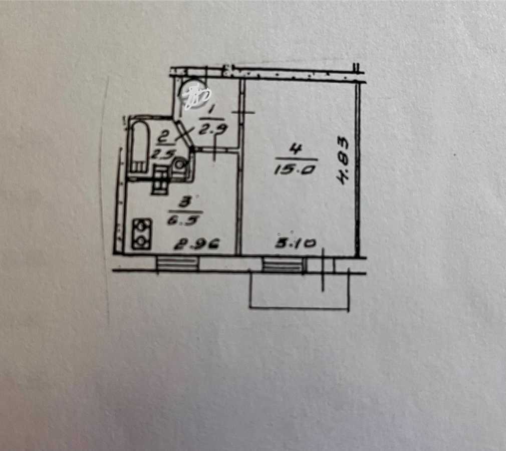 Продаж 1-кімнатної квартири 27.6 м², Краснопільська вул., 8