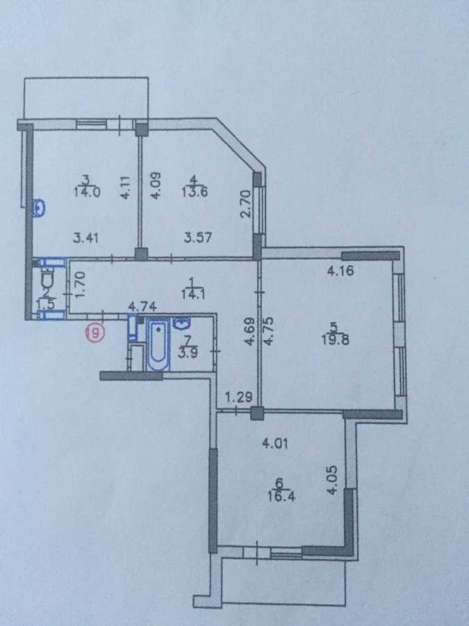 Продаж 3-кімнатної квартири 88 м², Валерія Лобановського просп., 15/7