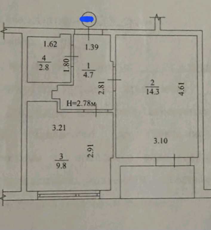 Продаж 1-кімнатної квартири 33 м², Ракетна вул., 24-б