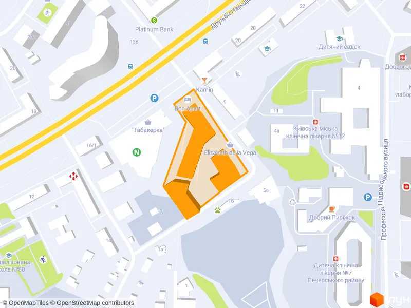 Продаж машиномісця 610 м², Дружби Народів бул., 14