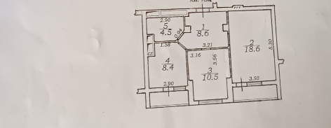 Продажа 2-комнатной квартиры 54 м², Прохоровский пер.