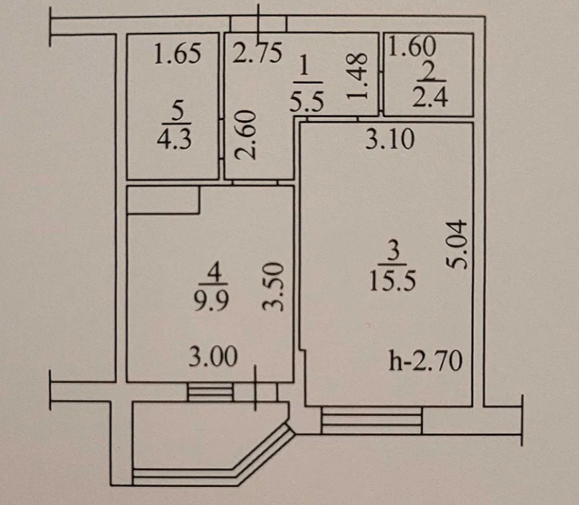 Продаж 1-кімнатної квартири 41 м², Прохоровская вул.