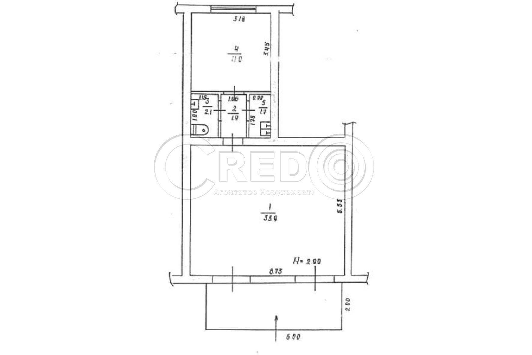 Оренда магазину 52.6 м², Вокзальна вул.