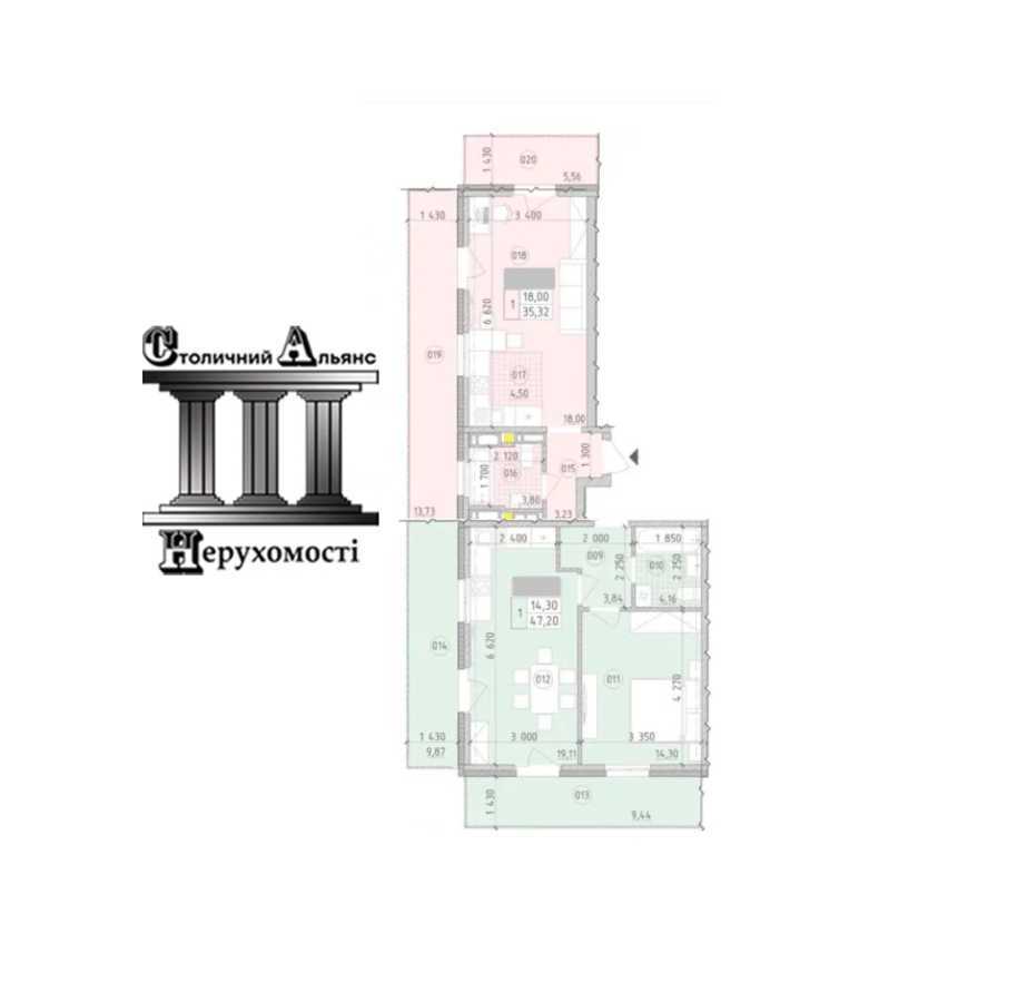 Продаж 2-кімнатної квартири 83 м², Михайла Максимовича вул., 26В