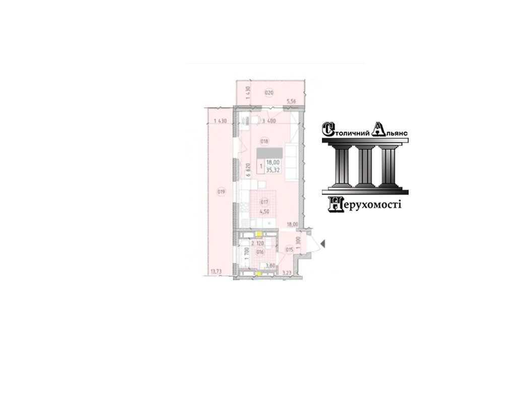 Продаж 1-кімнатної квартири 35 м², Михайла Максимовича вул., 26В