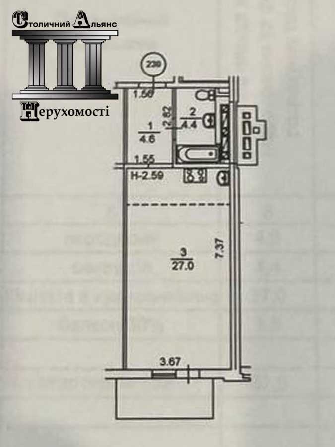 Продаж 1-кімнатної квартири 38 м², Михайла Максимовича вул., 26Б