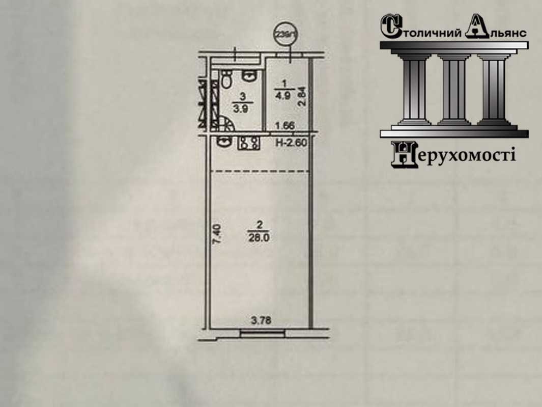 Продаж 1-кімнатної квартири 37 м², Михайла Максимовича вул., 26Б