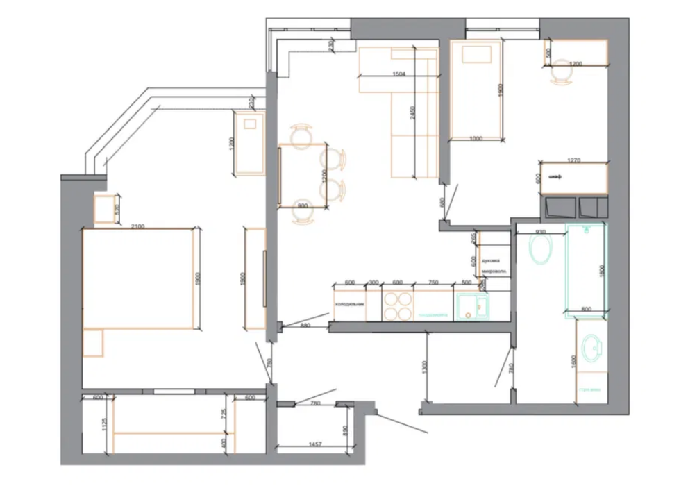 Продажа 2-комнатной квартиры 61 м², Овидиопольская дор.