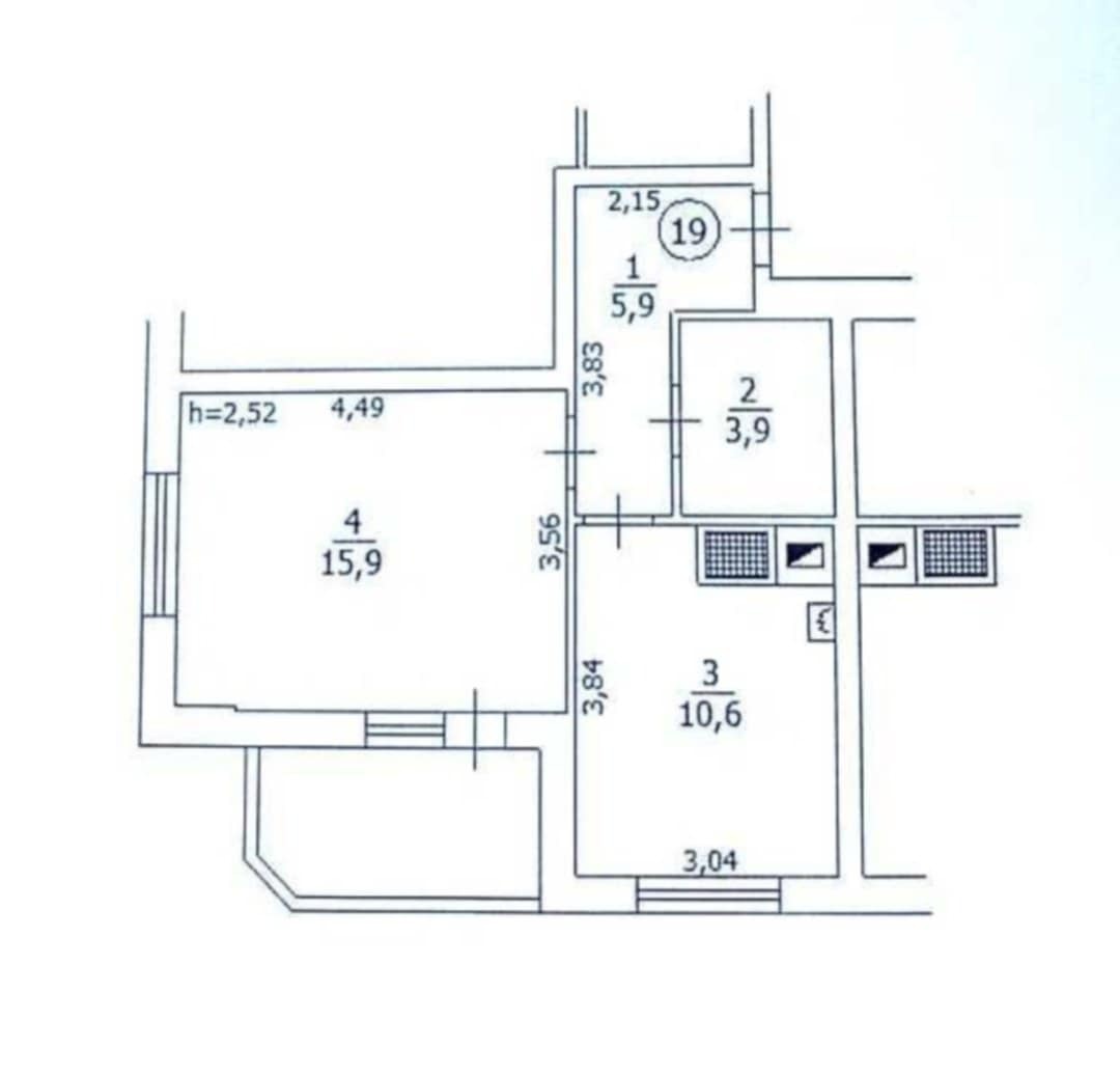 Продаж 1-кімнатної квартири 38 м², Робоча вул., 16 вул.